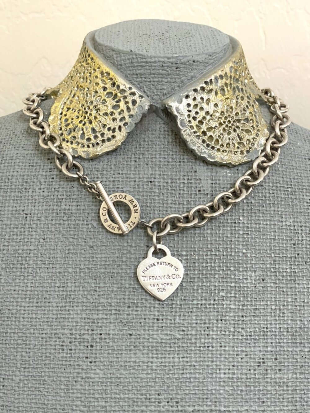 Tiffany & Co. RTT Return To Tiffany Heart Toggle Necklace Silver - Picture 2 of 6